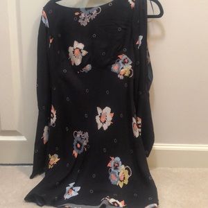 Flowered long sleeved dress